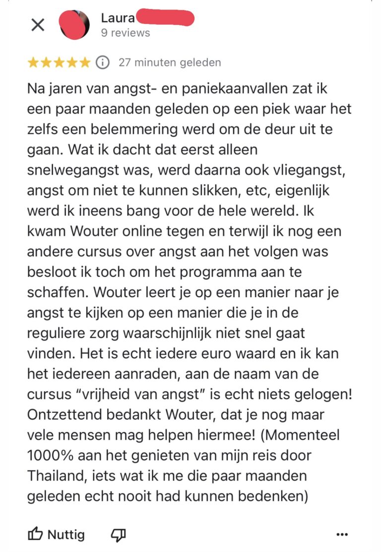 Review Vrijheid van Angst
