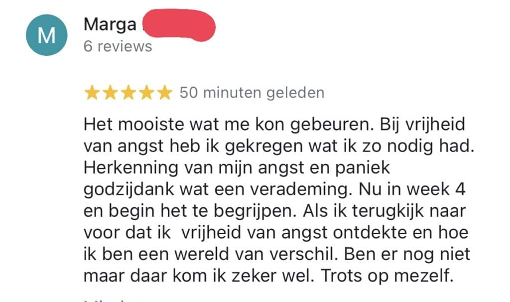 Reviews Wouter Manders Vrijheid van Angst